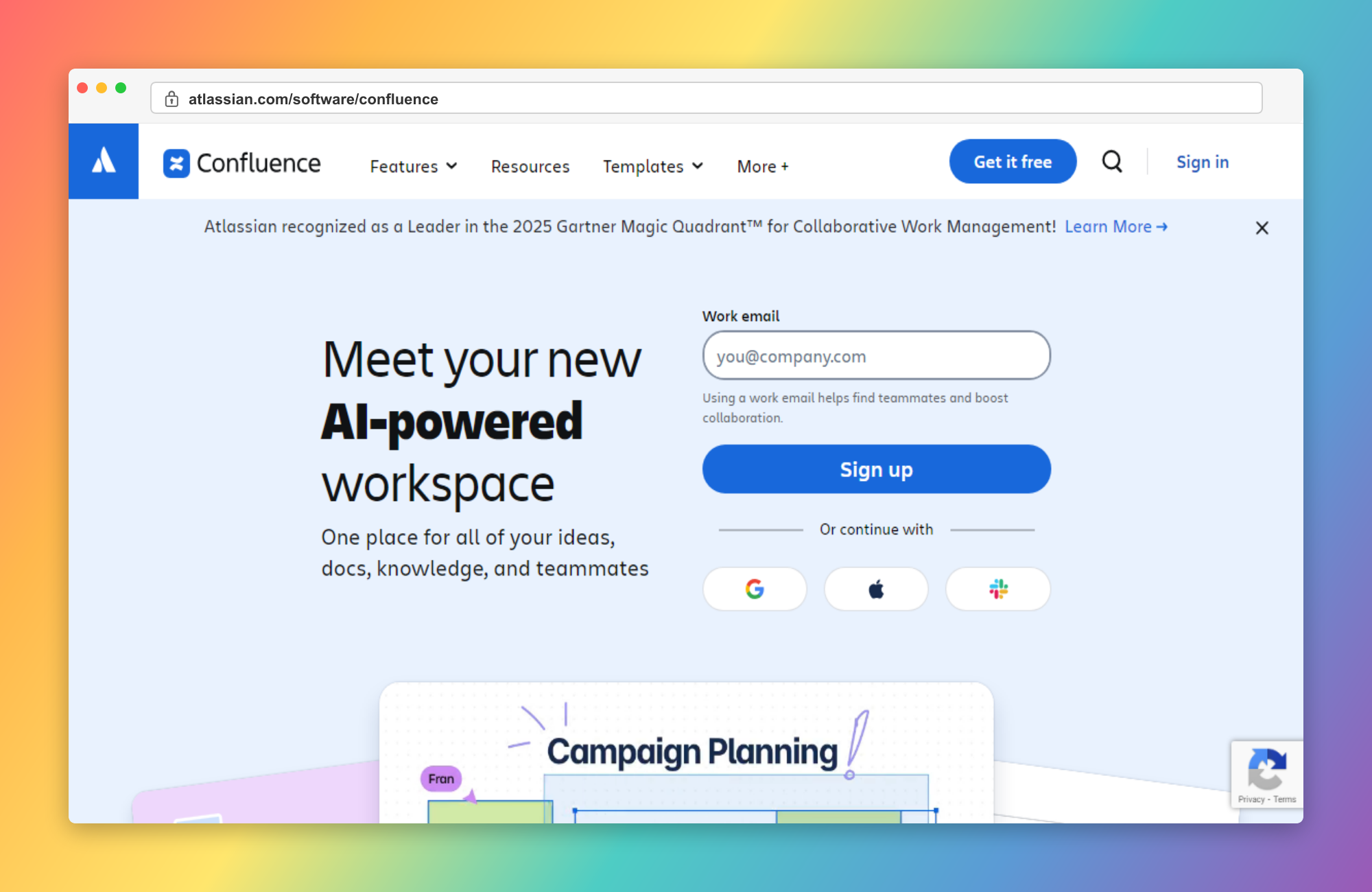 Confluence screenshot